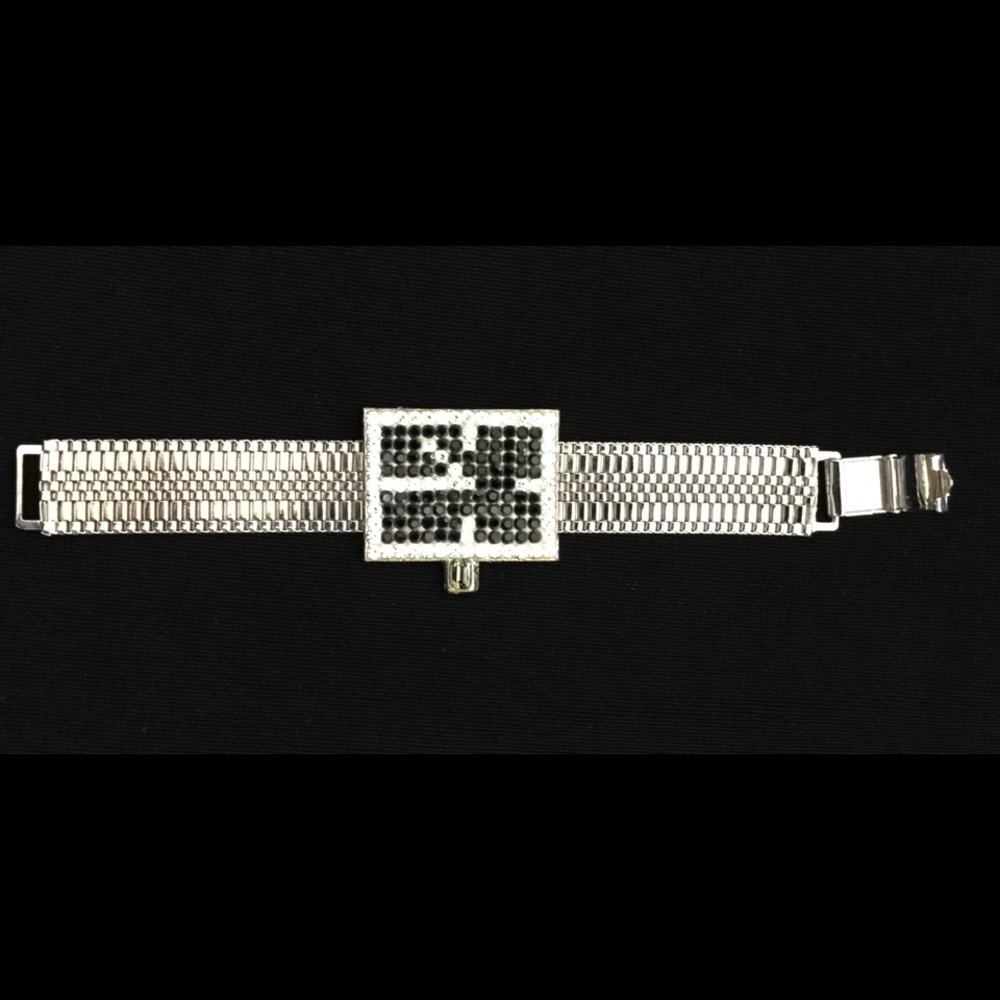 Vintage Rhinestone Bracelet Idemaria Made in Italy
